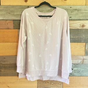 💝3/$20 Light Pink hearts Long Sleeve Top